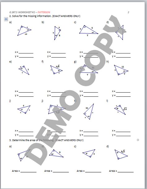4 — Understand that a two-dimensional figure is similar to another if the second can be obtained from the first by a sequence of rotations. . G srt b 5 worksheet